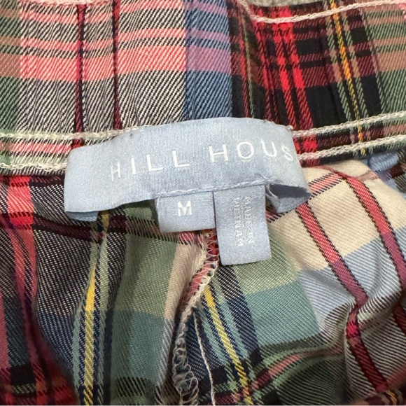 Hill House Quentin Pajama Set in White Tartan size medium EUC - Picture 8 of 12